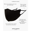 KARIZMA Face Wardrobe in Black Fabric Face Masks 6 Pieces