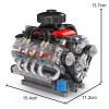 Mould King 10171 V8 Engine Motor Engineering Model Building Block