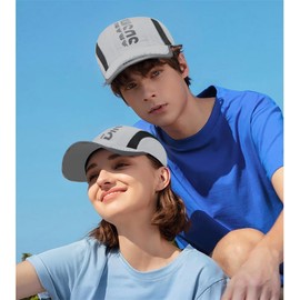 Rumnoke Quick Dry Baseball Cap Breathable Sport Hat Adjustable Hat for Men Women Light Grey