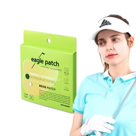 EAGLE PATCH UV Protection Golf Patch (Beige, 4 PCS)- Hydrating Sunscreen Gel Facial Patches for Outdoor Activities, Skin Care Sunblock for Golfers