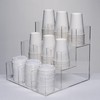 CiaoHER Acylic Coffee Cup and Lid Dispenser with 9 Compartments,