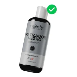 Shampoo Matizador Negro Black Canas Cabello Rubio 250ml