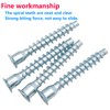 Qrity 20 PCS Confirmat Hexagon Socket Screws, M7x40mm Hex Socket