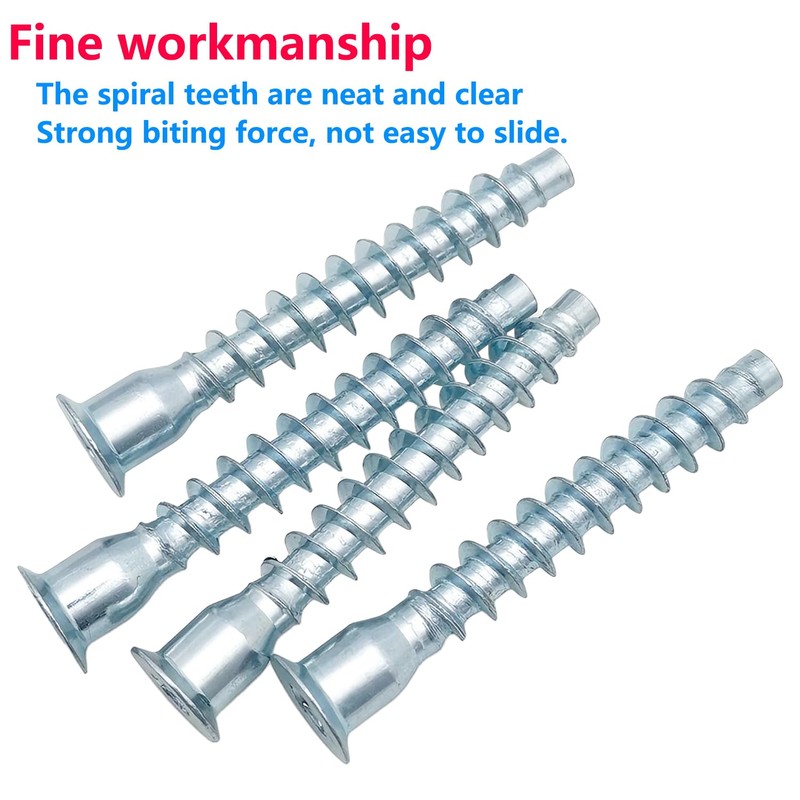 Qrity 20 PCS Confirmat Hexagon Socket Screws, M7x40mm Hex Socket