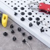 Isslly 30PCS Pegboard Hook Locks, Black Peg Hook Stoppers Clips,