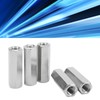 5 Pcs Hex Coupling Nut M12x1.75 L60mm 304 Stainless Steel
