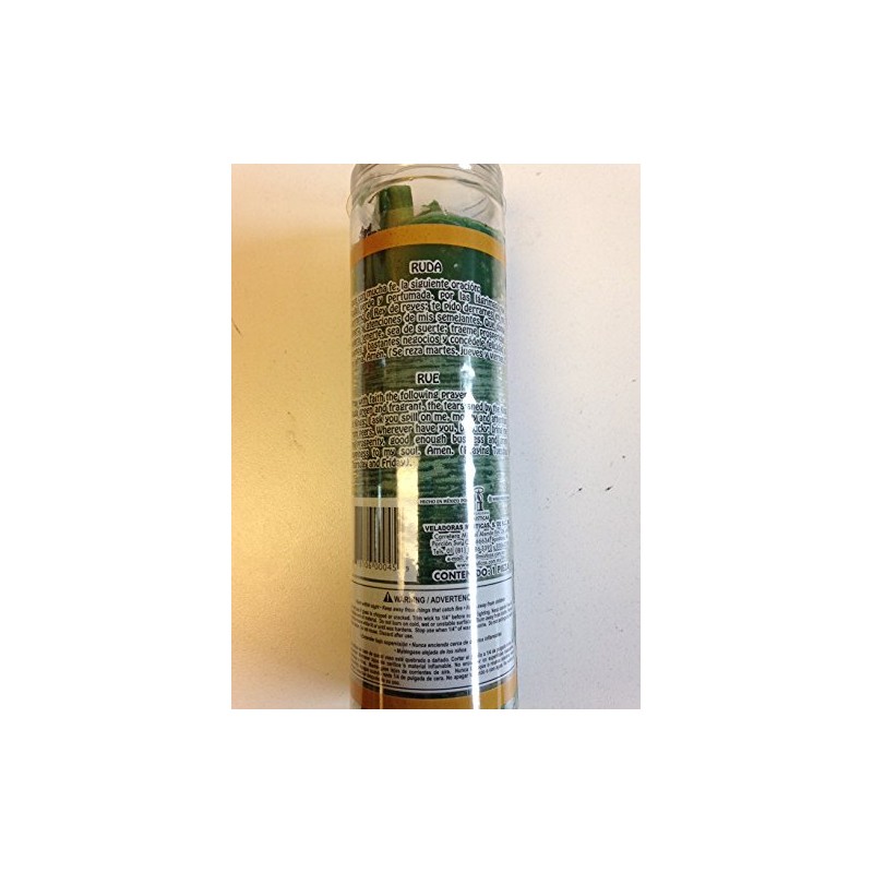 Rue (Ruda) 7 Day Prepared Scented Candle in Glass