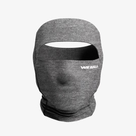 We Ball Sports Adult Open Top Ski Mask, Hyperwarm Hood Balaclava | Full Face - Gray