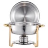 VEVOR Chafing Dish Buffet Set, 5 Qt 4 Pack, Stainless