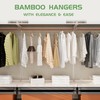 Bamboo Wood Hangers (Bamboo, 30 PCS)
