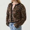 AJELIFHL Women Leopard Print Knit Cardigan Button Front Long Sleeve