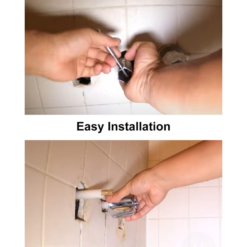 GUXPCH Shower Knobs 3 Piece with Screws Compatible with Price