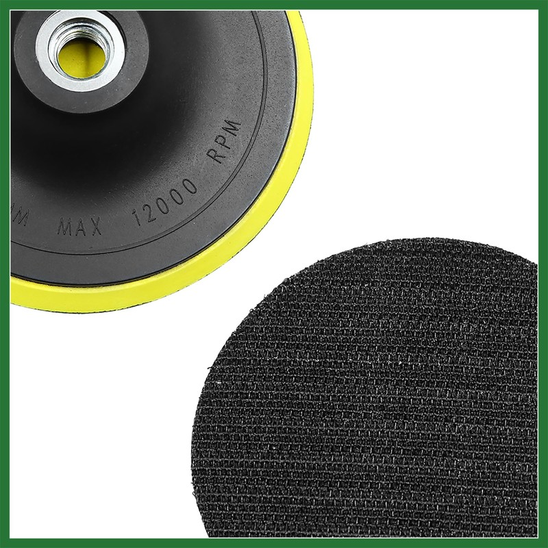 Motoforti 5 Inch M14x2.0 Pad Backing Plate Hook Loop Polisher