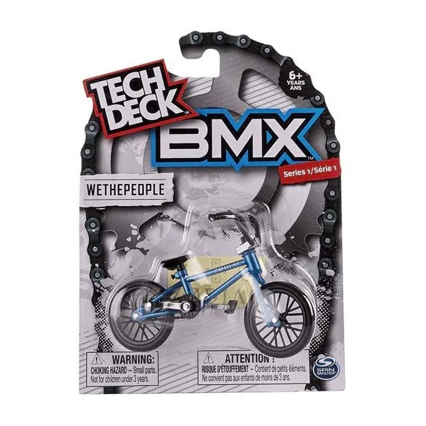 Tech Deck BMX Finger Bike Series 12-Replica Tech Deck Bike Real Metal Frame, Moveable Tech Deck Parts for Flick Tricks Finger Bike Games (Styles Vary)