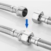 Pack of 2 Flex Hose, Throw and Male Thread, Connection