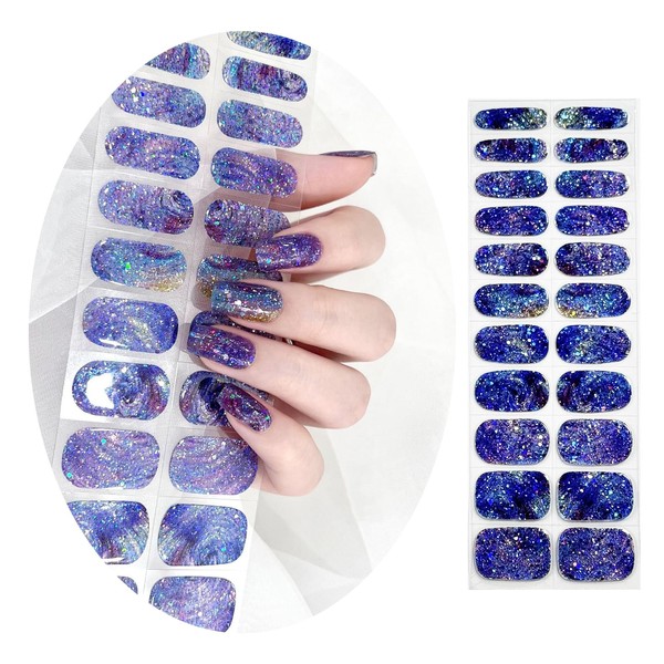UUDDNN Semi Cured Gel Nail Strips,Works with Any UV/LED Lamps,Pre-Cured,Salon-Quality,Wallet-Frendly,Long