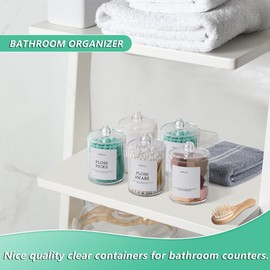 Bathroom Organizers and Storage,4 Pack Bathroom Accessories,Bathroom Decor,Home Decor,Bathroom Storage and Organization,Qtip Holder for Room Decor Aesthetic
