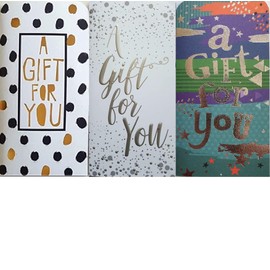 6 Pack Gift Voucher Money Wallets Cards Birthdays 3 Designs