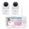 VTech VM5262-2 2 Camera 5" Digital Video Baby Monitor with