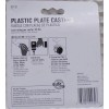Ace Lot of 2 ACE Plastic Plate Casters Wheels 1-5/8