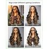 KLAIYI Ombre Highlight Blonde Loose Body Wave Bye Bye Knots