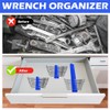 Wrench Organizer for 40 Wrenches, Improving Efficiency Magnetic Wrench Holder,