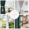 OOTSR 6 Stück Vorhang Raffhalter, 44cm Gardinenhalter mit Taste, Boho