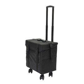 Fichiouy Professional Rolling Makeup Case for Makeup Artists - Large Capacity Travel Cosmetic Organizer with Universal Wheels,Travel Cosmetic Trolley