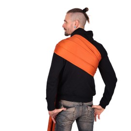 SCHMUSEWOLKE Ring Sling Baby Sling Hybrid Structured Weave Sunset Organic Cotton 70 x 215 cm Baby Size Toddler Size Newborn and Toddlers 0-60 Months 3-16 kg Hip Carrier