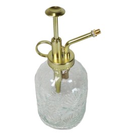 Ribbed Glass Floral Vintage Home Botanical Flowers Plant Mister Spray Ornament