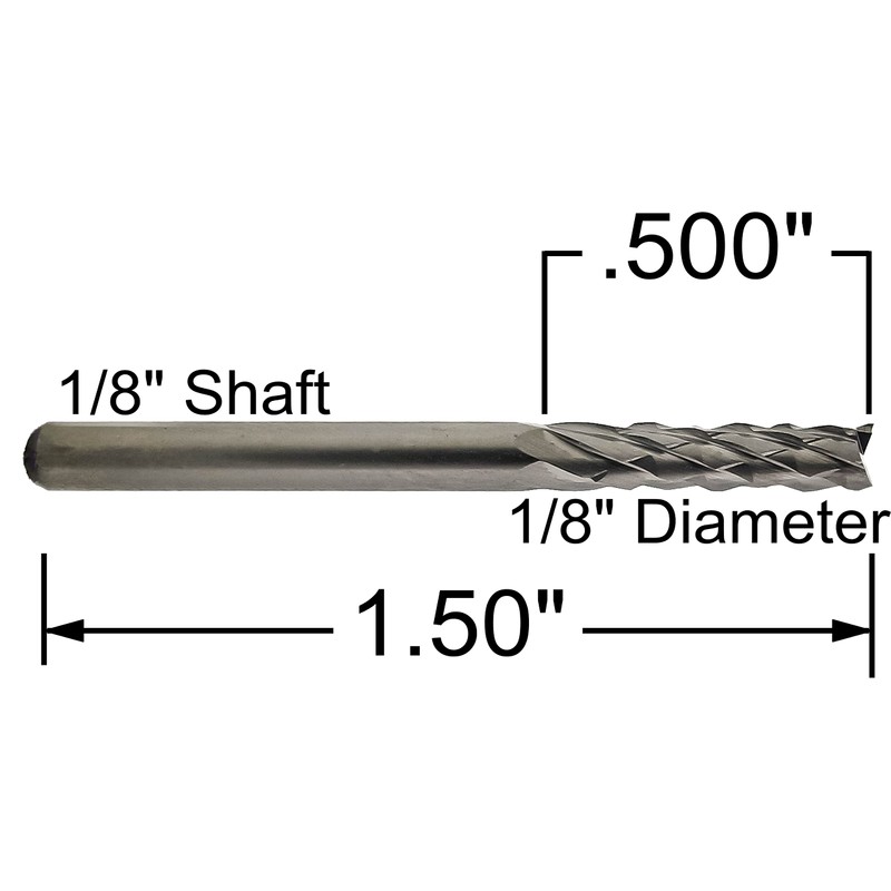 1/8" Grout Removal Tool Tile Cutting Bit - Five Pieces