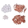 110Pcs Plasma Cutter Consumables Ceramic Shield Cup Electrode Nozzle Gas