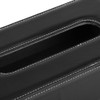 Black PU Leather Sun Visor Tissue Boxes Napkin Paper Towel