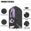 Children's Garment Bag, Foldable Children's Garment Bags with 5 Pockets,