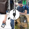 ZZHBOO Heavy Duty Retractable Key Fob, 2pcs Retractable Key Chain,