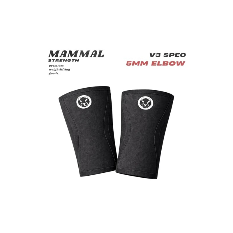 Mammal Strength V3 Elbow Sleeves for Weightlifting - 5mm Neoprene