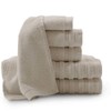 Baltic Linen Pure Elegance Turkish Cotton 6-Piece Towel Set Smoke