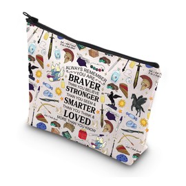 WSNANG Camp Half Blood Canvas Makeup Bag Greek Mythology Fans Reusable Zipper Bag Pegasus Zeus Gift (AlwayCamp bag)