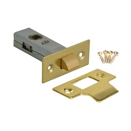 Merriway BH04261 75mm (3 inch) Brassed Tubular Mortice Latch