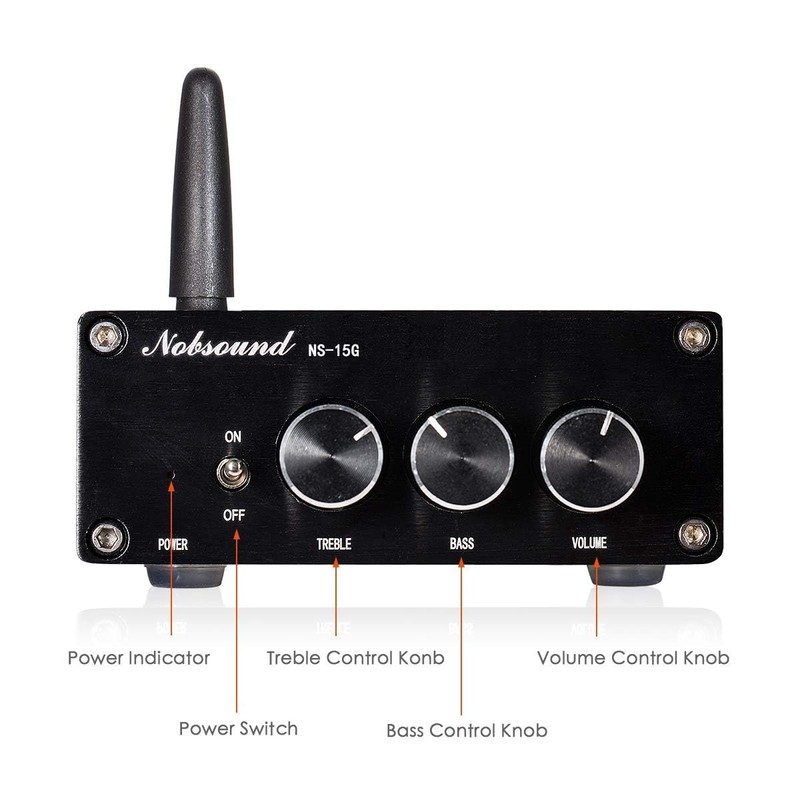Nobsound NS-15G Bluetooth Amplifier, Mini 200W Amp, TPA3116 Chip, HiFi
