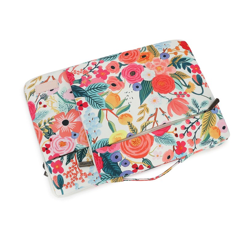 SANFAN 14"-14.5" 360 Degree Laptop Case with 3 Pockets Handle