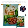 It Oktoberfest Burlap House Flag - Pack Beverages Beer Happy