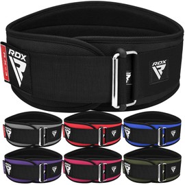 RDX Weight Lifting Belt AUTO LOCK, 6.5” Padded Back Support, Men Women Gym Fitness Bodybuilding Powerlifting Weightlifting Workout, Deadlift Squat, Pro Exercise Equipment