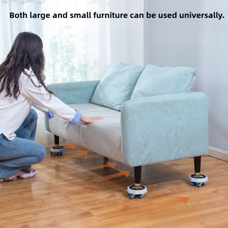 Furniture Moving Kit with 360° Rotating Wheels, Heavy Duty Furniture