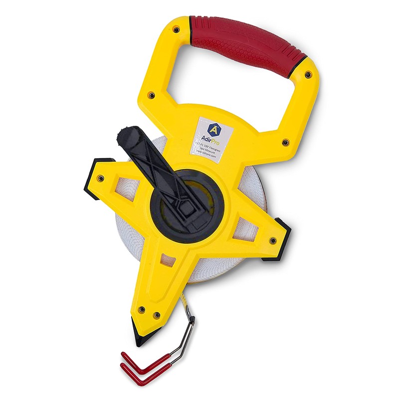 AdirPro 100 ft Fiberglass Measuring Tape | Appraiser's Tape Rule