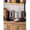 Gomakren 6 Ounce Cappuccino Cups with Saucers and Metal Stand,
