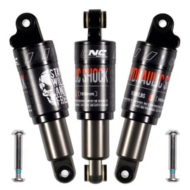 CNCLOL Mountain Bike Rear Shock 120mm/125mm/150mm/165mm/185mm/190mm/200mm,Bicycle Shock Absorber- Hydraulic Rear Suspension Shock for Mtb/Mtn/ebike/Dmn.165x1000