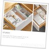 NUOBESTY Stackable Storage Bins 5pcs Drawer Classification Boxes Dividers Transparent
