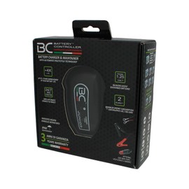 BC Junior US, Intelligent 8 Steps trickle Charger,Float Charger, Battery maintainer and Desulfator for All 12V Lead Acid Batteries of Cars, Motorcycles and ATV. Also for Deep Cycle Batteries. 1.5 Amp