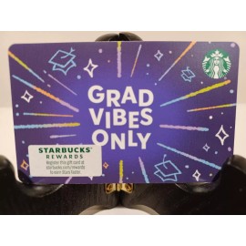 STARBUCKS CARD 2021 " GRAD VIBES ONLY " GRADUATION CARD~ GREAT PRICE ~ BRAND NEW